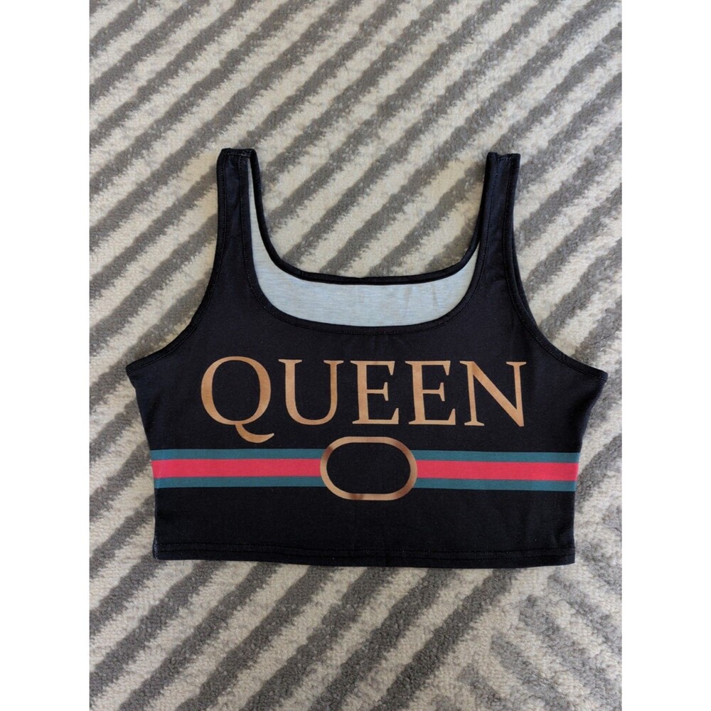 Queen Band Crop Top Size L